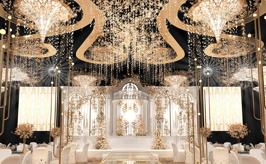 禄劝花木兰喜事汇金色大厅效果展示